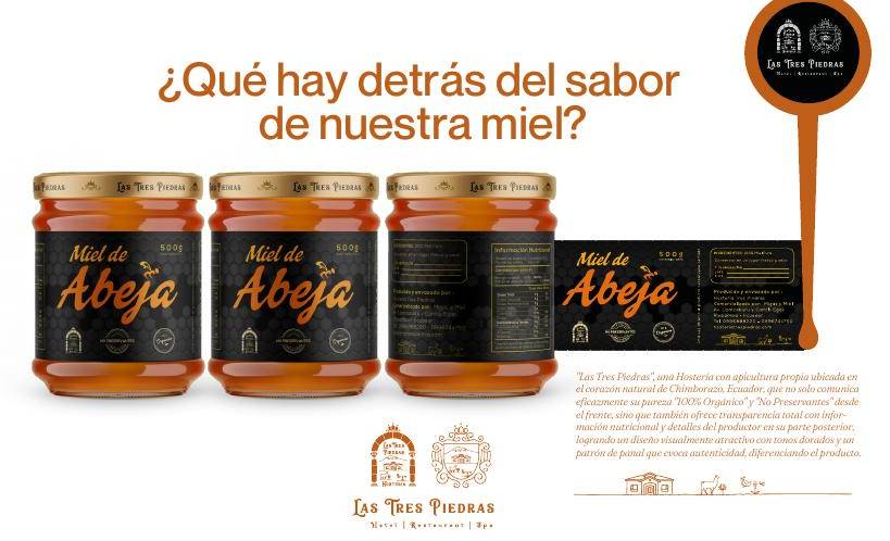 Packaging · Miel Las Tres Piedras
